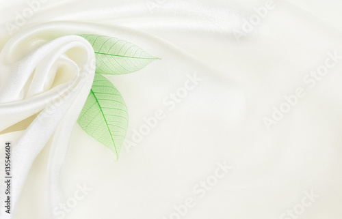 White silk background with ...