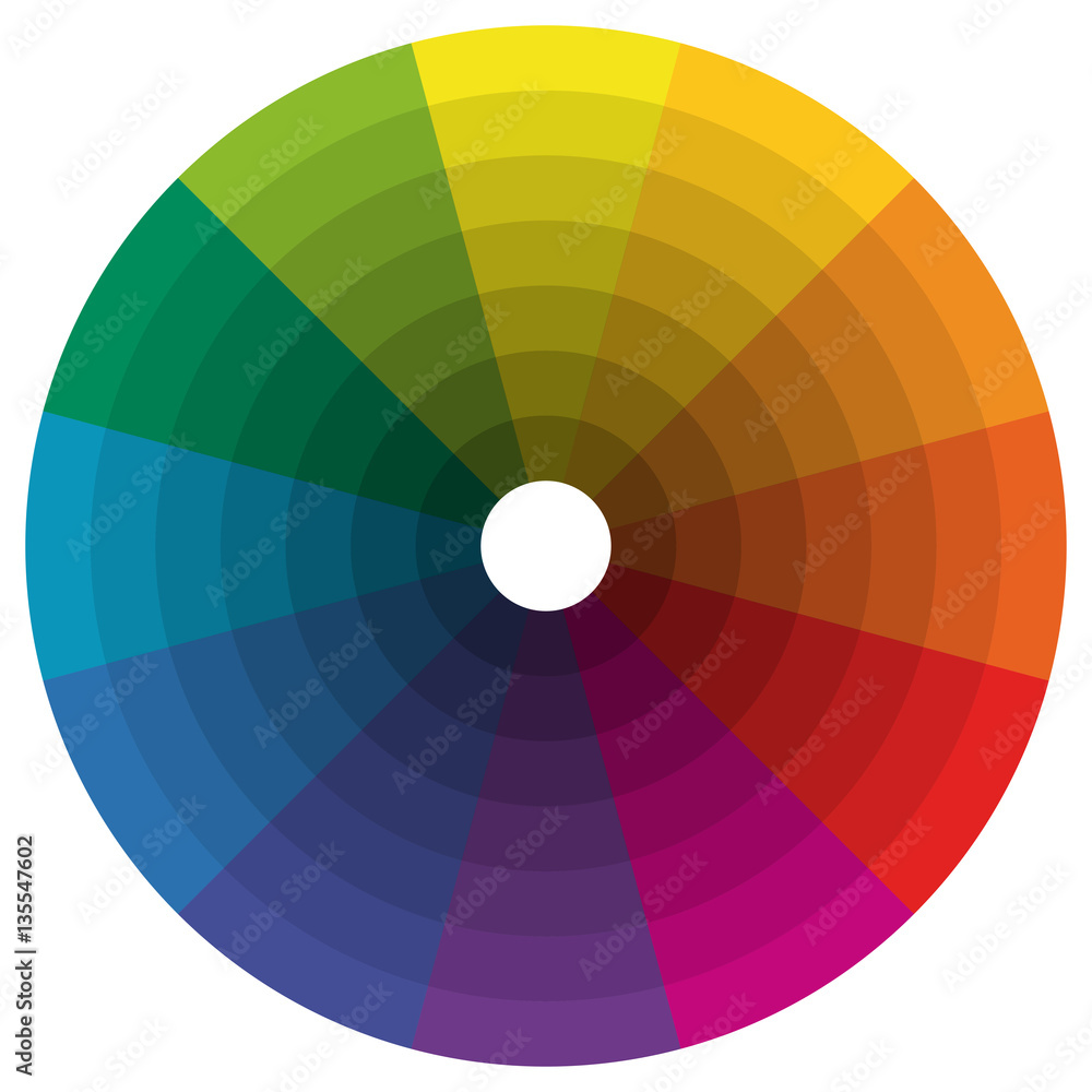 Obraz premium koło kolorów z dwunastoma kolorami