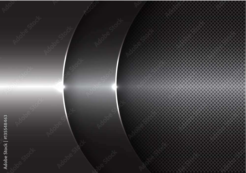 Abstract gray metal curve overlap design modern background vector illustration. Abstract gray metal curve overlap design modern background vector illustration.