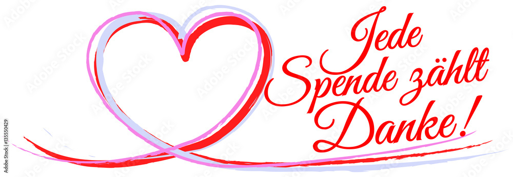 Jede Spende zählt Danke Stock Vector Adobe Stock