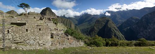 Machu picchu Peru. Lost City of the Incas. Inca culture. Andes. Mountains and clouds. Jungle. Inca citadel Eastern Cordillera of southern Peru. Panorama.
