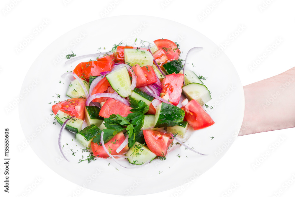 salad with cucumber and tomato salad with cucumber and tomato
