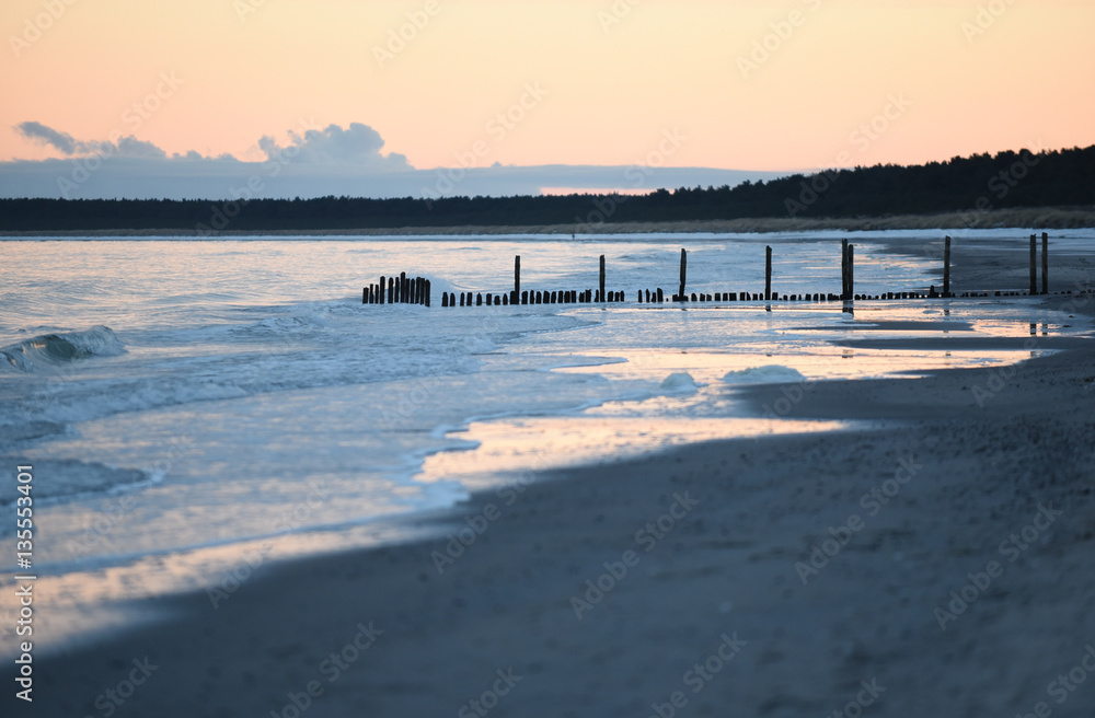 Ostseeinsel Rügen im Winter