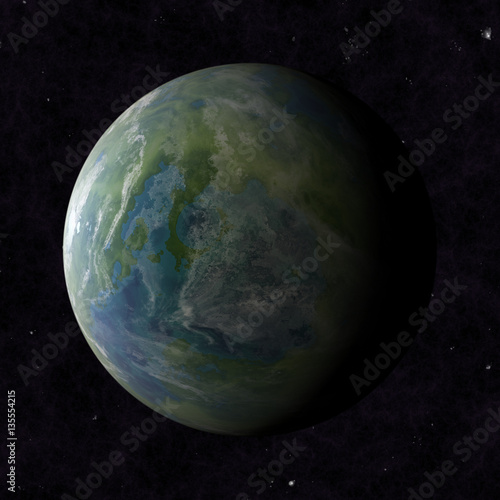 Fototapeta Naklejka Na Ścianę i Meble -  Earth planet. Digital artwork creative graphic design.