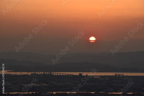 Sunset in Okayama, Japan
