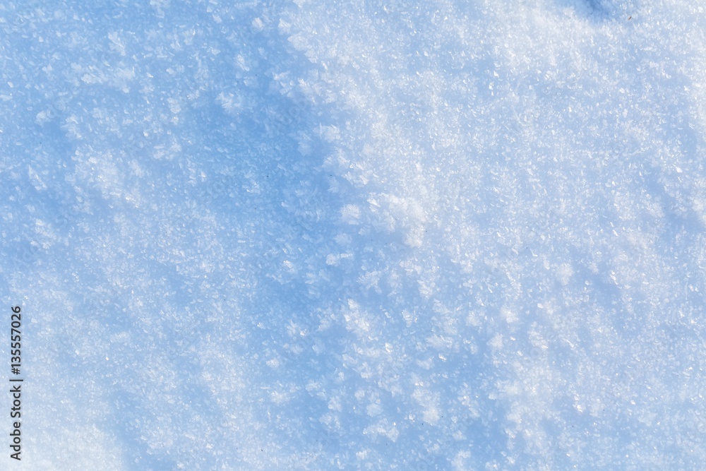 Snow background in close up Snow background in close up