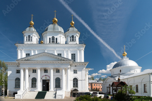 Kazan women's monastery in Yaroslavl. Golden ring of Russia.