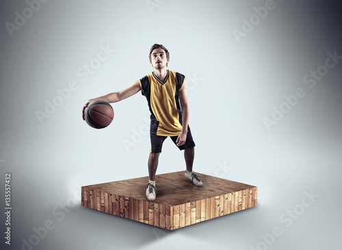 Young basketball player photo