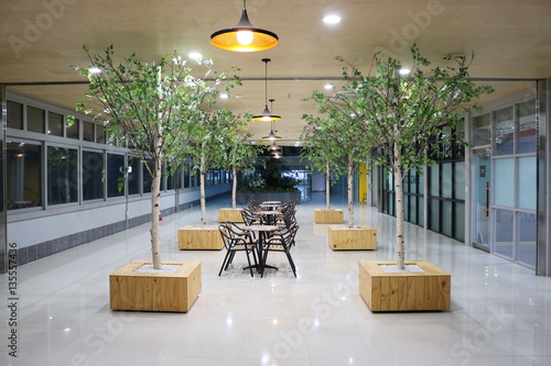 건물안의 휴게실