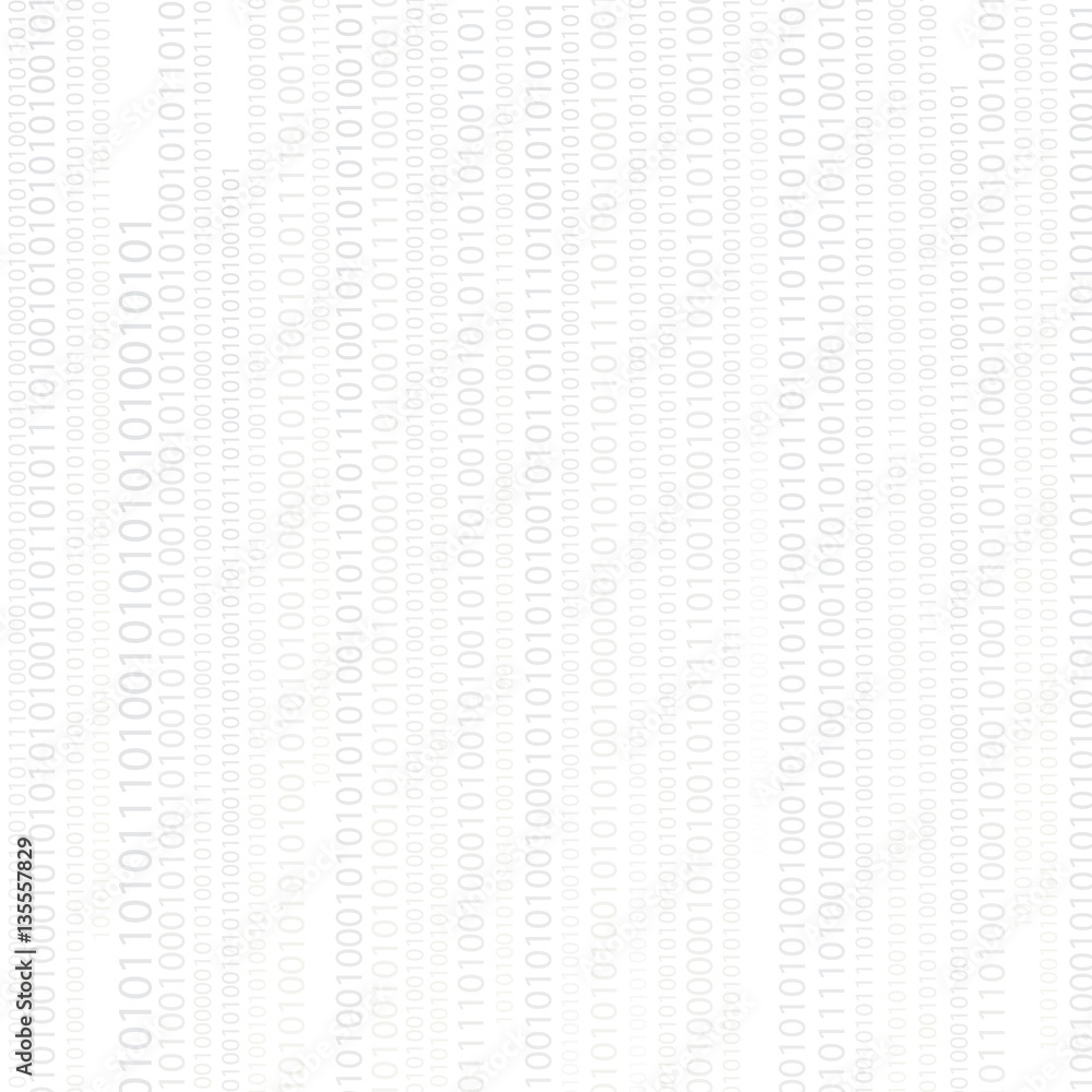 Vector modern creative trends white binary number texture. Cybersecurity background. Vector modern creative trends white binary number texture. Cybersecurity background.