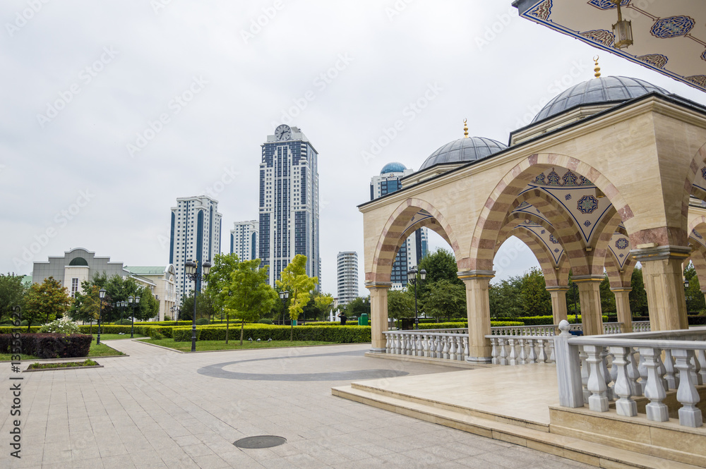 Grozny City Towers in Grozny, the capital of Chechnya, Russia
