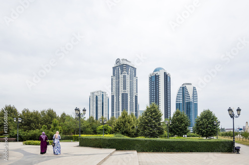 Grozny City Towers in Grozny, the capital of Chechnya, Russia