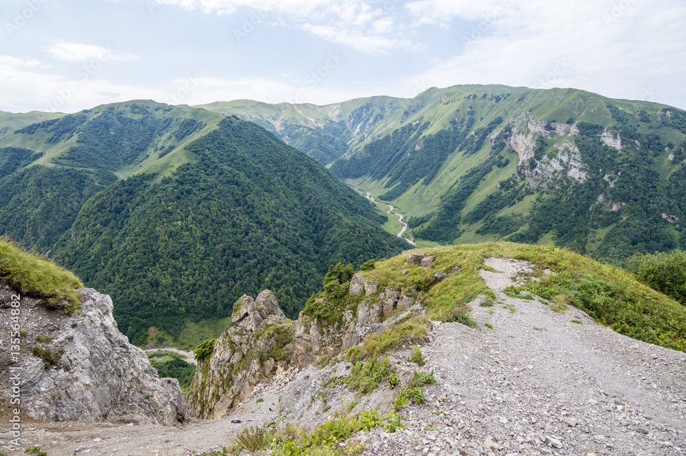 Caucasus Mountains in Chechnya, Russia Caucasus Mountains in Chechnya, Russia
