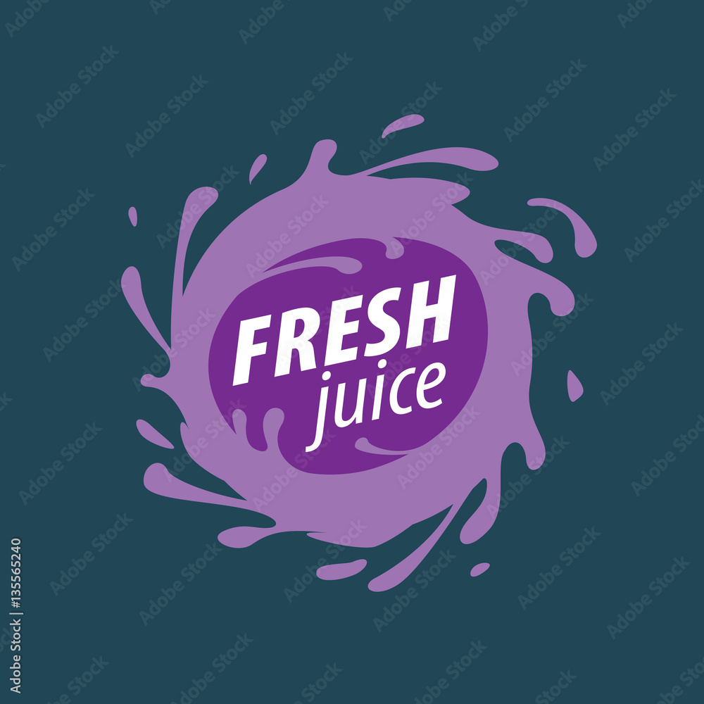 juice splash vector sign