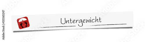 Untergewicht