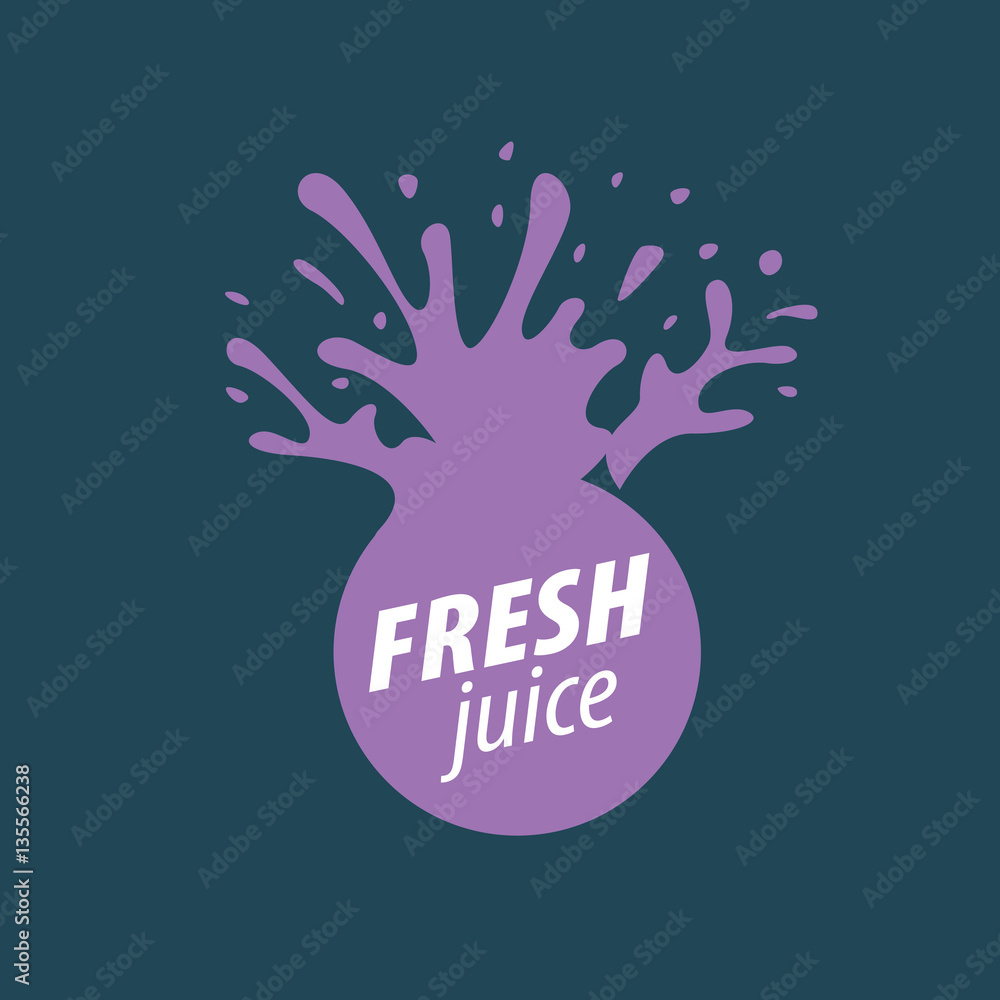 Obraz premium juice splash vector sign