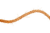 Brown Western Cowboy Lasso Rope Isolated on White Background.
