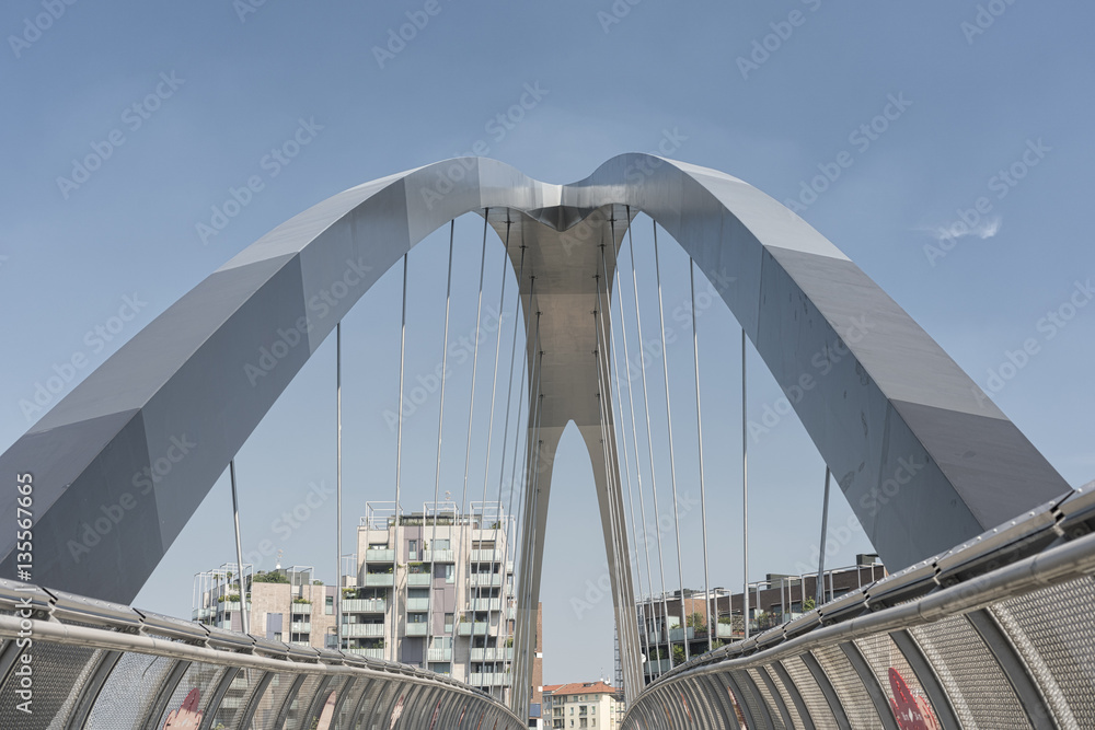Fototapeta premium Milan (Italy): modern buildings at Portello