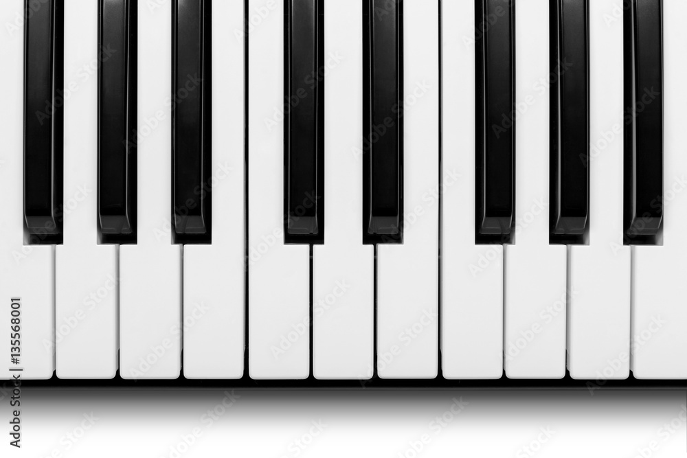 Ancient piano keyboard with clipping path Ancient piano keyboard with clipping path