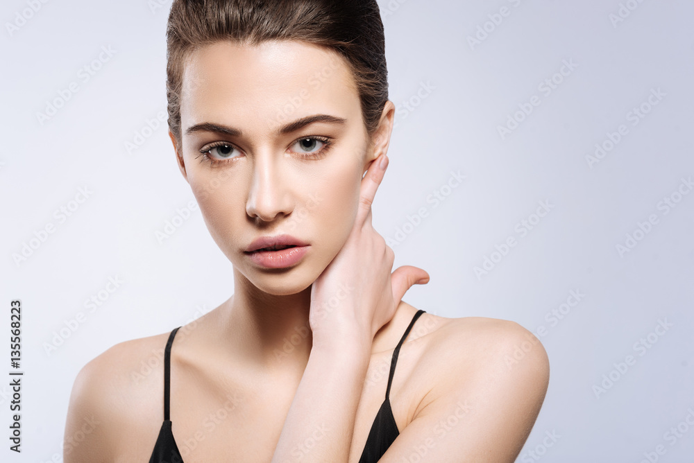 Professional shot of a beautiful model Professional shot of a beautiful model