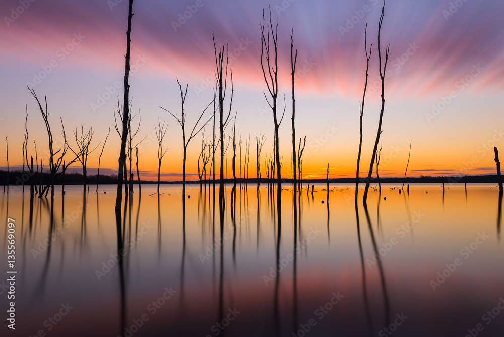 Manasquan Reservoir Sunrise Long Exposure 