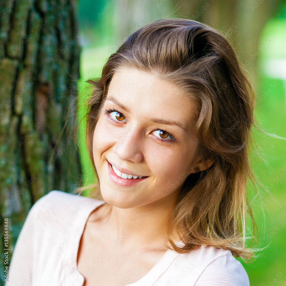 Portrait close up of young beautiful blonde woman Portrait close up of young beautiful blonde woman