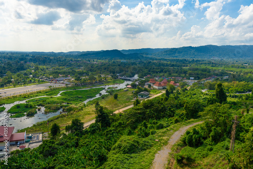 View from Khun Dan Prakan Chon Dam © nipastock