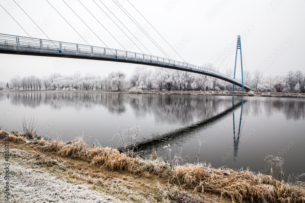 Bridge Above The Elbe River-Celakovice, Czech Rep. Bridge Above The Elbe River-Celakovice, Czech Rep.