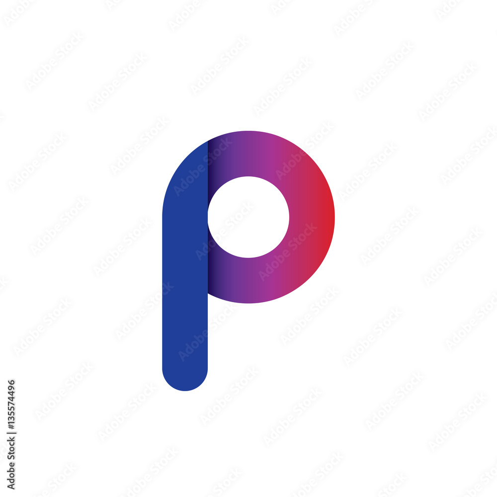 Initial Letter P Isolated Design Logo Initial Letter P Isolated Design Logo