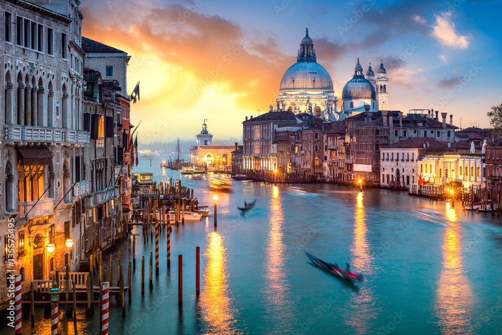Obraz premium Wenecja o zachodzie słońca