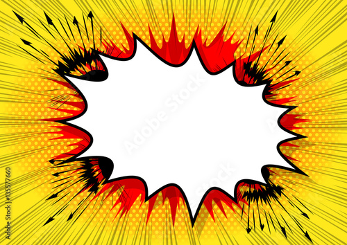 Vector illustrated cartoon, comic book style background.