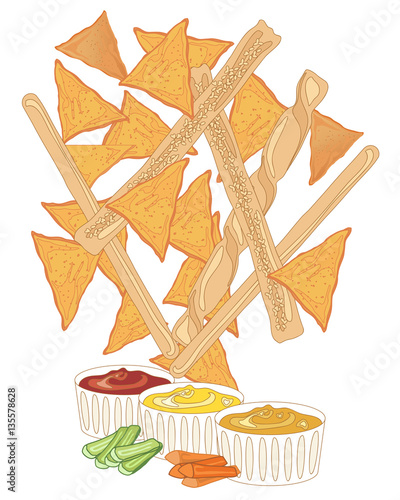 snacks and dips