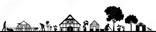 Silhouette Garten