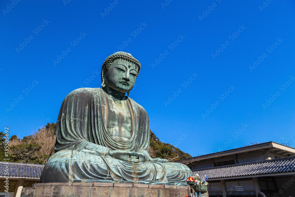 The Great Buddha in Kamakura. Located in Kamakura, Kanagawa Prefecture Japan. The Great Buddha in Kamakura. Located in Kamakura, Kanagawa Prefecture Japan.