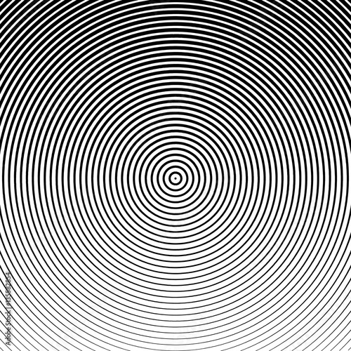 Vector abstract halftone black background. Gradient retro line pattern design. Monochrome graphic