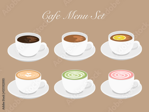 Cafeドリンクメニューセット