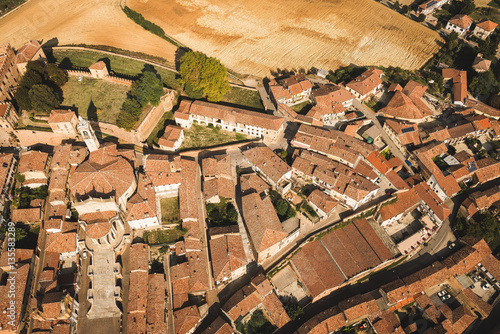 Paesaggio vista aerea Monferrato in estate