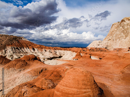 Paria rimrocks sandstone landscape near Toadstool Hoodoos, Utah, United States