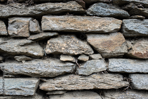 Old stone wall at Himalaya Nepal