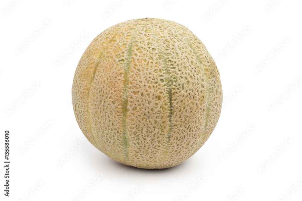 Honey melon isolated on white with clipping path Honey melon isolated on white with clipping path