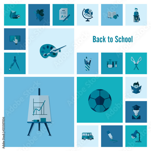 Wallpaper Mural School and Education Icons Torontodigital.ca