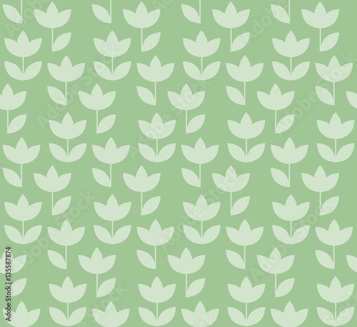 elegant color Holland tulip repeatable motif. simple laconic vec