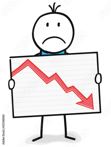 Aktien Trend geht runter ins Minus