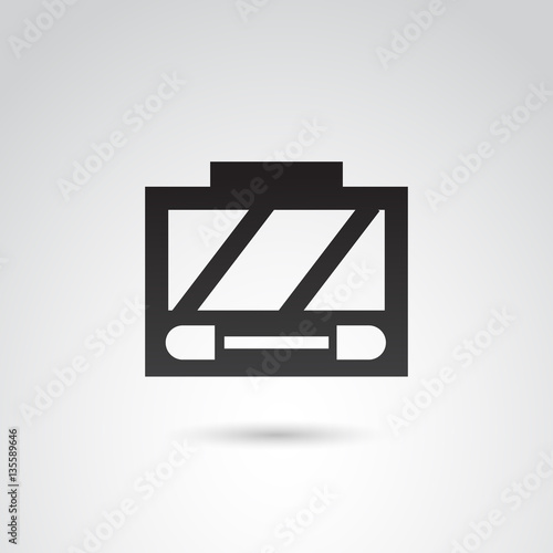 Eyeshadow vector icon. 