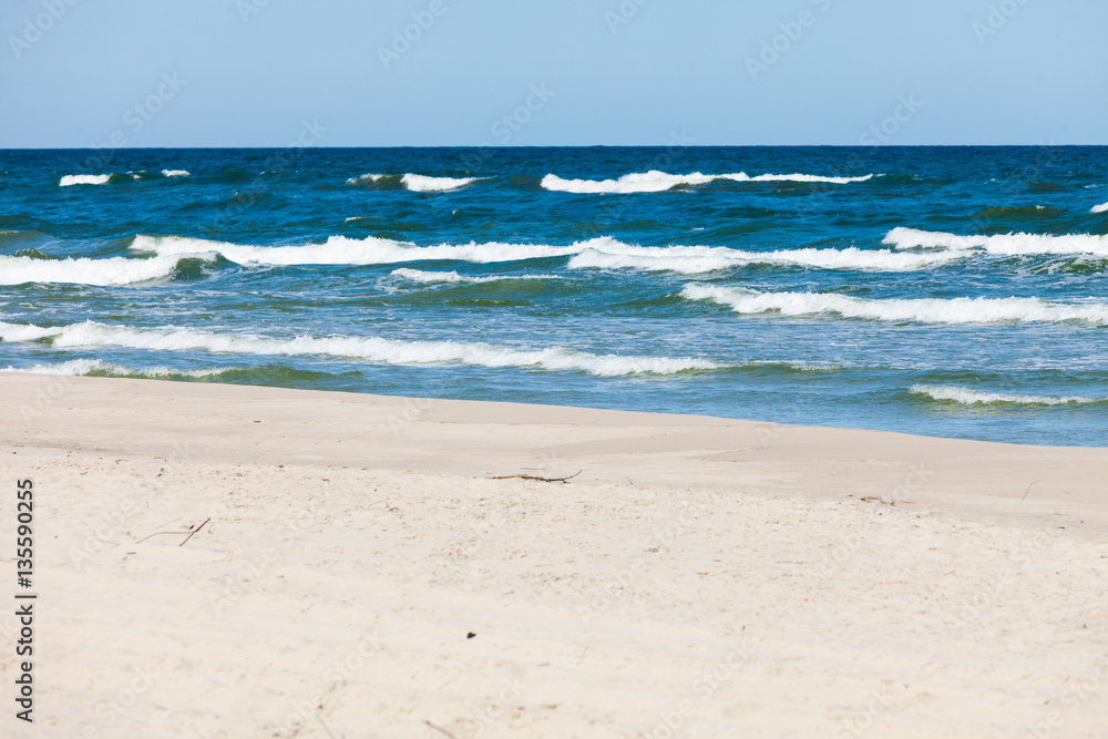 Beach, sea, seaside caputred in summer
