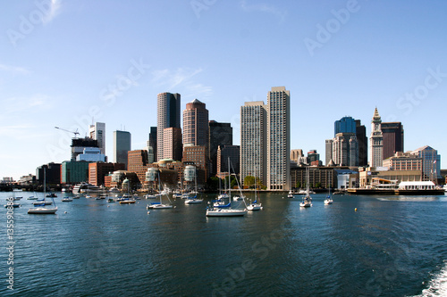 View towards Boston from the sea
