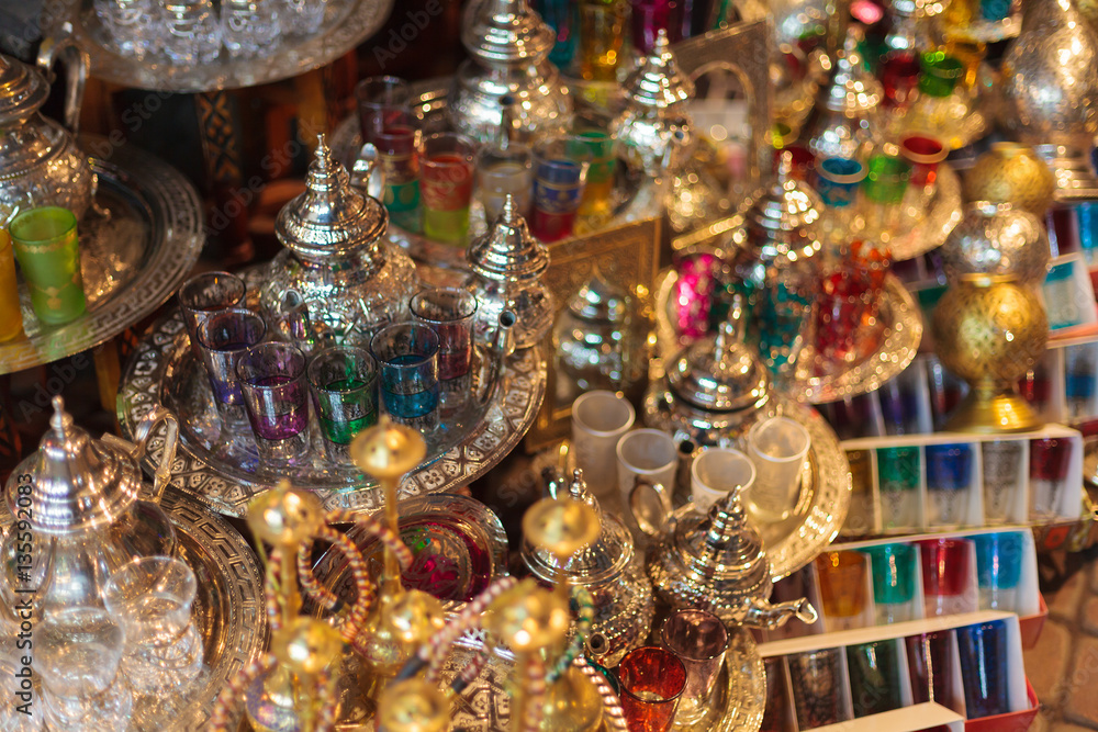 teapots in street market