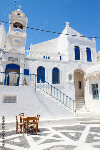 Church in Nikeia village at Nisyros, Greece. photo