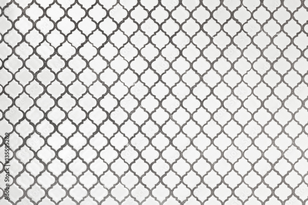 Fototapeta premium Retro Fließen weiß