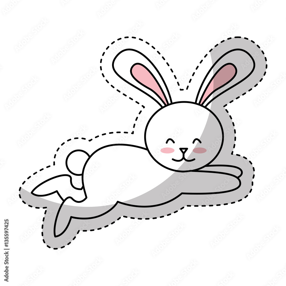 cute rabbit isolated icon vector illustration design cute rabbit isolated icon vector illustration design